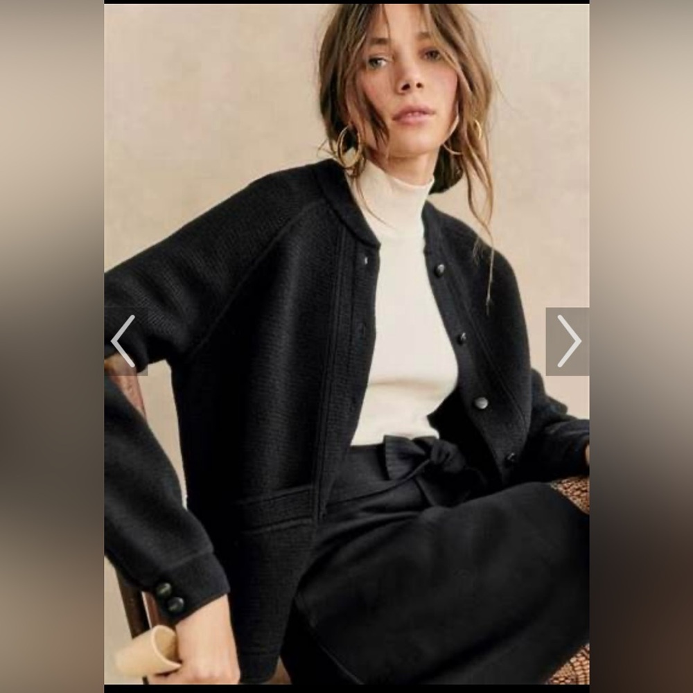 Sezane Noé Jacket Black - Size XXS